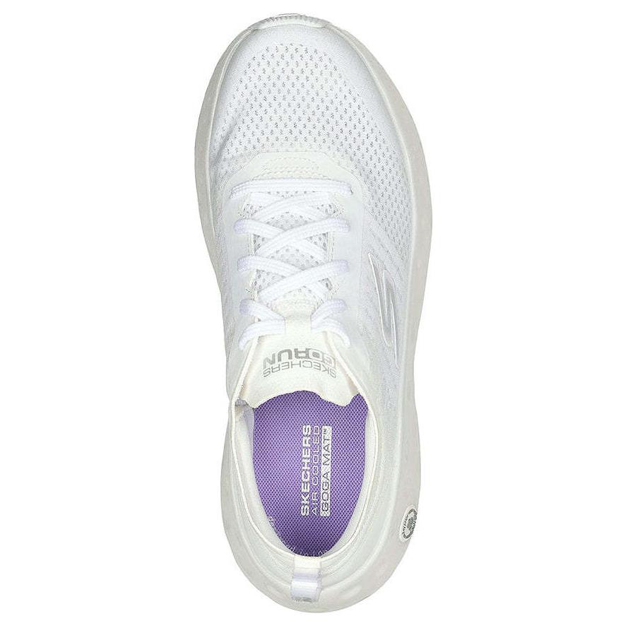 Skechers Max Cushioning Comfortable Versatile Mesh Low Top Running Shoes Women Sneaker White 129271-WHT