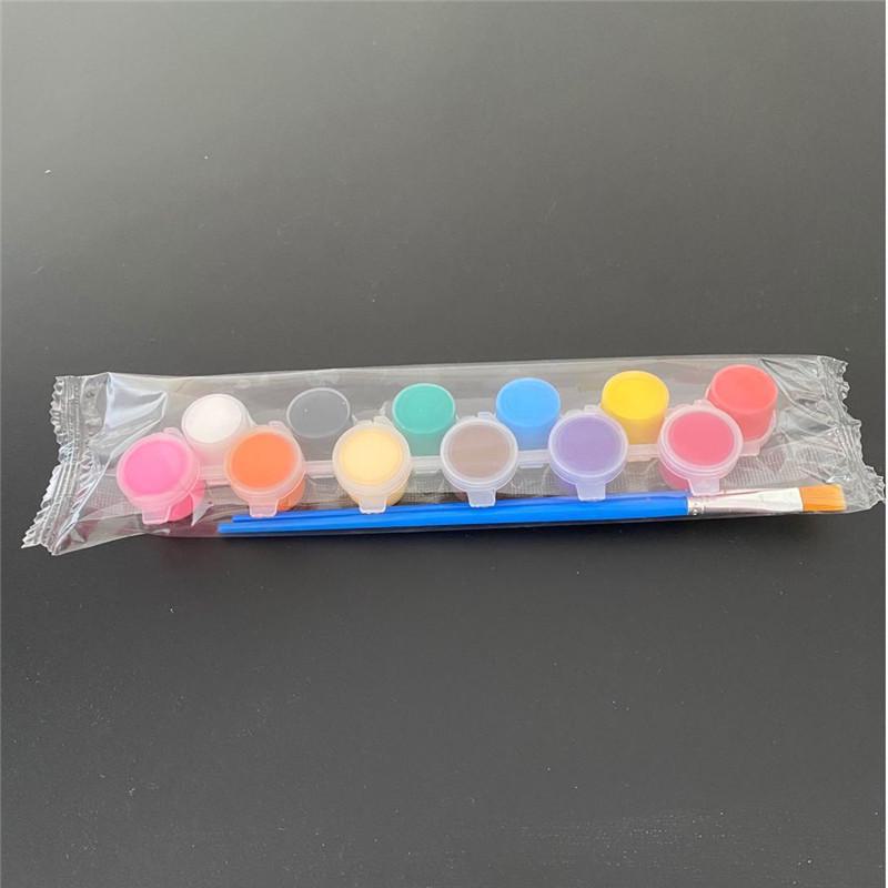 12-Color Acrylic Paint Set for Kids - Ideal for Kindergarten Art, Graffiti, DIY Crafting, and Plaster Painting