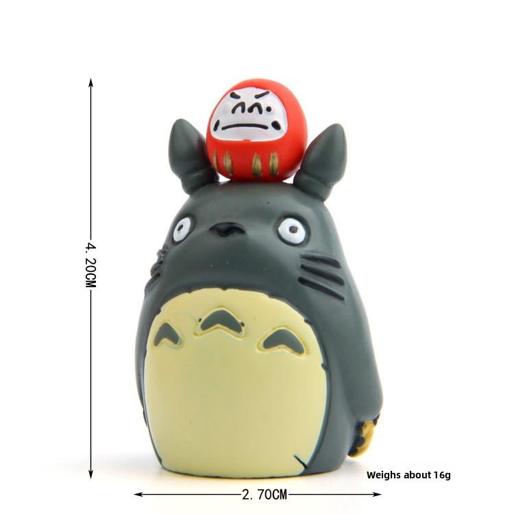 Bag Totoro Lucky Cat Girl New Year Theme Mini Model Ornament For Decoration Prop