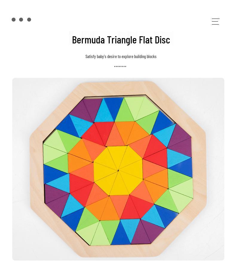 Rainbow Geometric Shape Blocks Puzzle for Early Learning