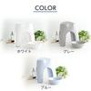 Asvel Emil Bath Stool, Breathable, Comfortable Seat, 40cm, White, Easy to Stand Up and Sit Down, A5304