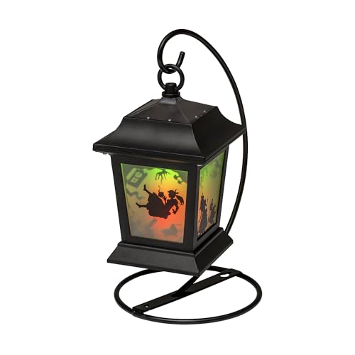 Takasho Solar Light Outdoor Alice Silhouette Lantern Black Garden Light Outdoor Indirect Lighting Waterproof Alice in Wonderland Resin/Glass/Steel TA-