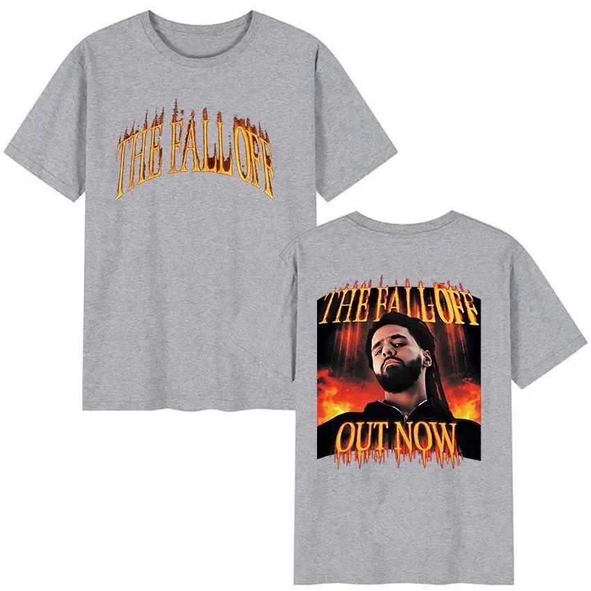 J.Cole The Fall Off New Album 2026 Graphic T Shirts Unisex Hip Hop Retro Style Short Sleeve T-Shirt Casual Cotton Tees