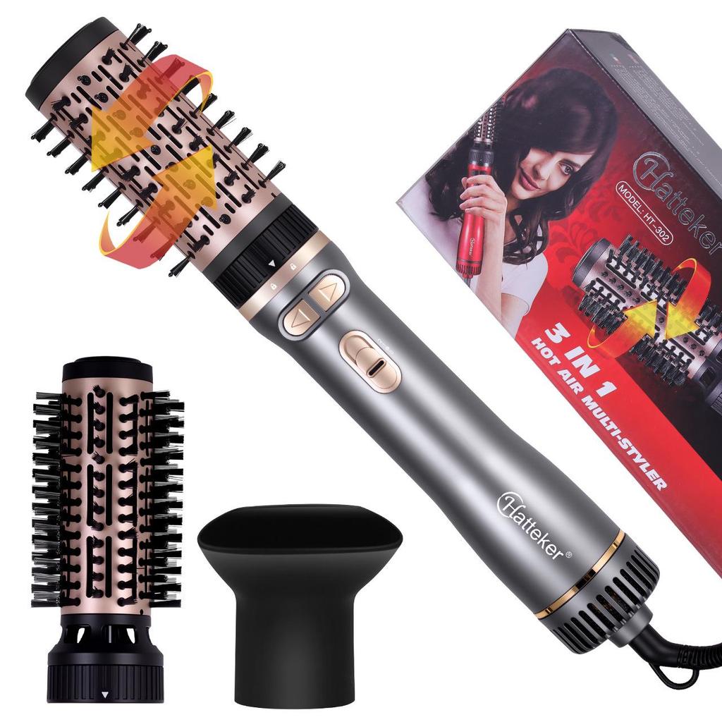 Cross-border Multi-functional Electric Hair Styler: Hot Air Dryer, Curl, Straighten & Blow Comb Set