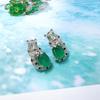 Damen Schmuckset Mode Leopard Zirkon Ohrringe Anhänger Halskette Ring Luxus Edelstein Schmuck