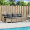 VidaXL Garden Furniture Set with Cushions 5 Pcs Beige Woven Resin, Outdoor Sofa Set, Garden Lounge Set, Set 3261536