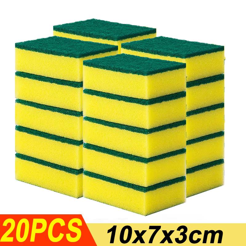 

100/5 шт. кухонная губка для мытья посуды, чистящая губка для посуды, удаление пятен ржавчины, щетка для посуды, губки для мытья посуды, оптовая продажа As shown picture