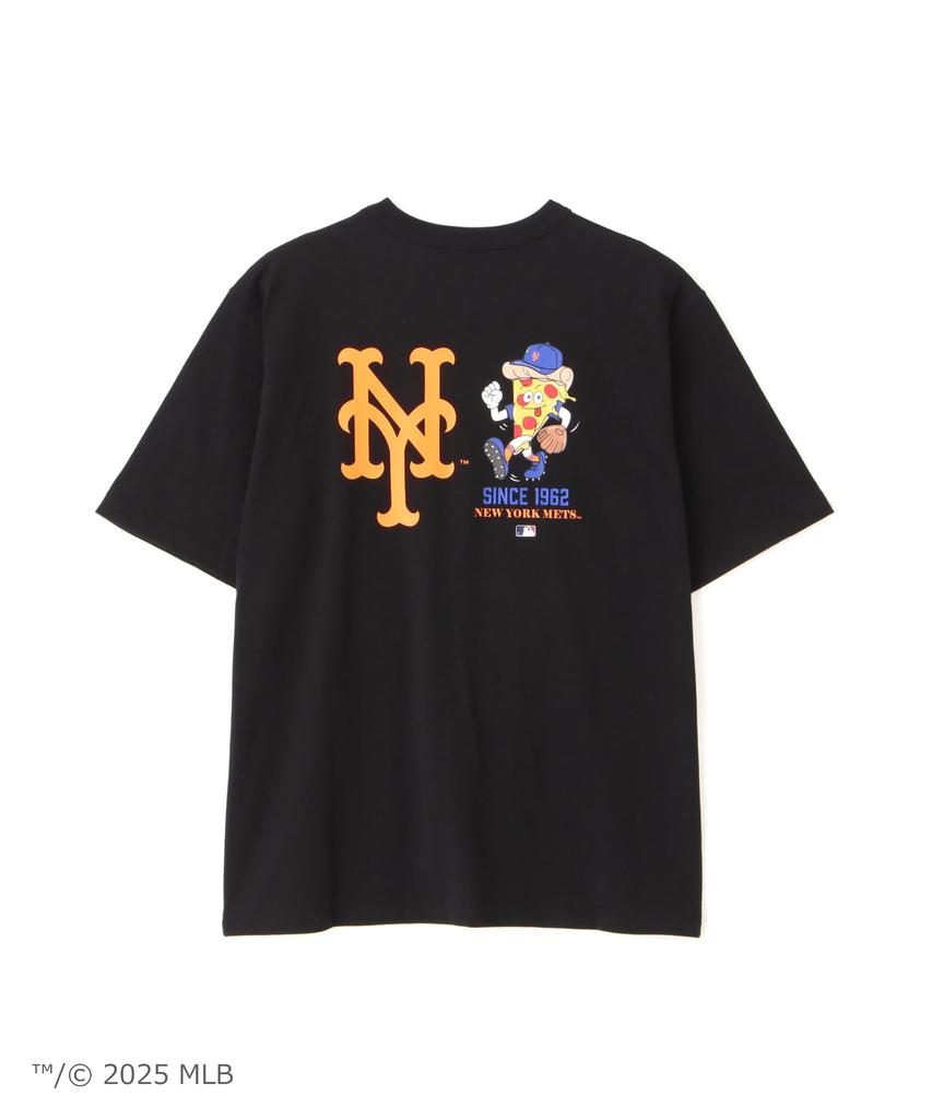 AVIREX New Era New York Size Met's T-Shirt, Men's, M, 010, Black, 783-5234011