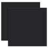 BENECREAT 2 peças folha de silicone tapete quadrado preto 200x200mm espessura 2mm resistente ao calor jogo americano prevenção de arranhões antiderrapante