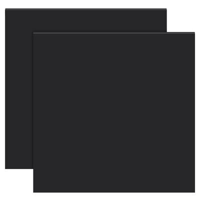BENECREAT 2 Pieces Silicone Sheet Mat Square Black 200x200mm Thickness 2mm Heat-resistant Placemat Scratch Prevention Non-slip