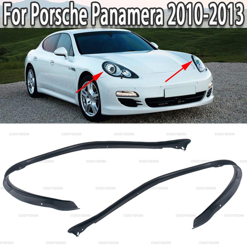 Car Headlight Rubber Sealing Strip Trim Headlamp Decorative Strip For Porsche Panamera 2010 2011 2012 2013 Right