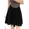 Ballet Style Casual Shorts Women's Summer Hot Pants Gray Sport High Waisted Sport Pleated Wide Leg Culottes