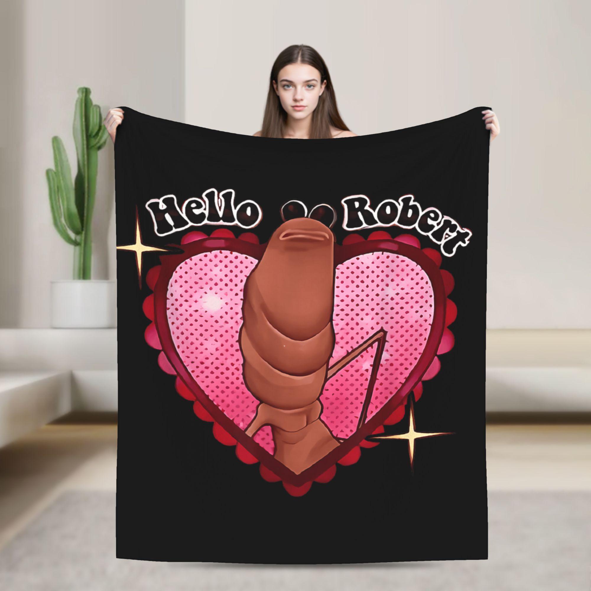 Marcus The Worm Funny Meme Flannel Blanket Trending Vintage Throw Blankets for Home 200x150cm Lightweight 30x40in