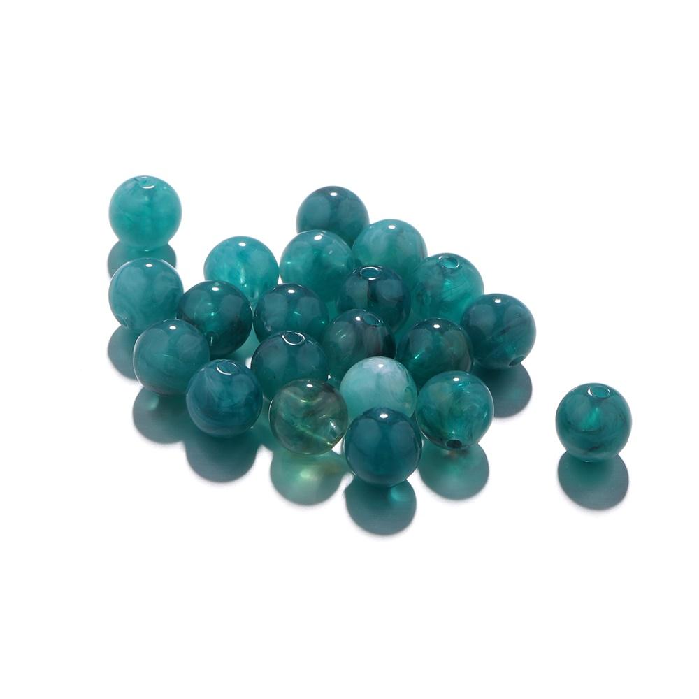 100-200Pcs Colorful Round Imitation Natural Stone Bead Loose Spacer Bead For DIY Necklace Bracelet Jewelry Making Supplies