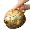 merchandise Thangka gold and silver wrong Chen Desheng tea ceremony ceramic teapot gilt Xishi pot enamel color Guochao court
