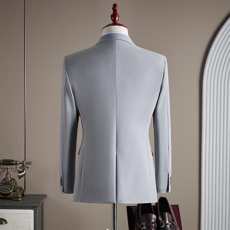 Douyin Bestseller Men's Notched Lapel Business Casual Three-Piece Suit Set