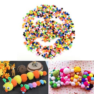 2000 Sztuk Mix Kolorów DIY Mini Miękkie Puszyste Kuleczki Pompony