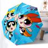 Powerpuff Girls Automatic Folding Windproof Umbrella with Sturdy Iron Frame, Portable Compact Travel Umbrella All-Season Use Parties  A0807044