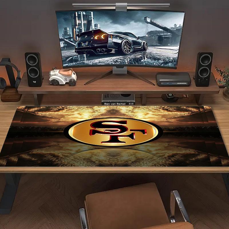 San Francisco 49ers2 Print  Cushion Non-slip Laptop Tablet Big Mousepad XXL Mat Mini PC Playmat With Lock edge