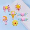 10Pcs New Resin Lovely Cartoon Magic Stick Flat Back Cabochon Scrapbook DIY Embellishments Accessories