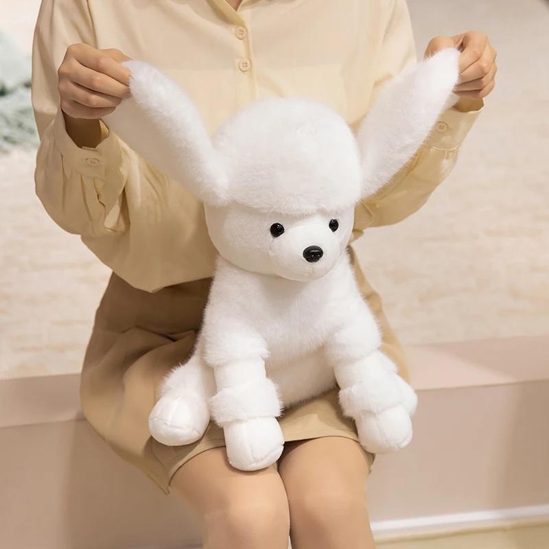 Lifelike Poodle Dog Plush Toys Soft Kawaii Puppy Dolls For Children Girlfriends Creative Dog Model Props Christmas Birthday Gift