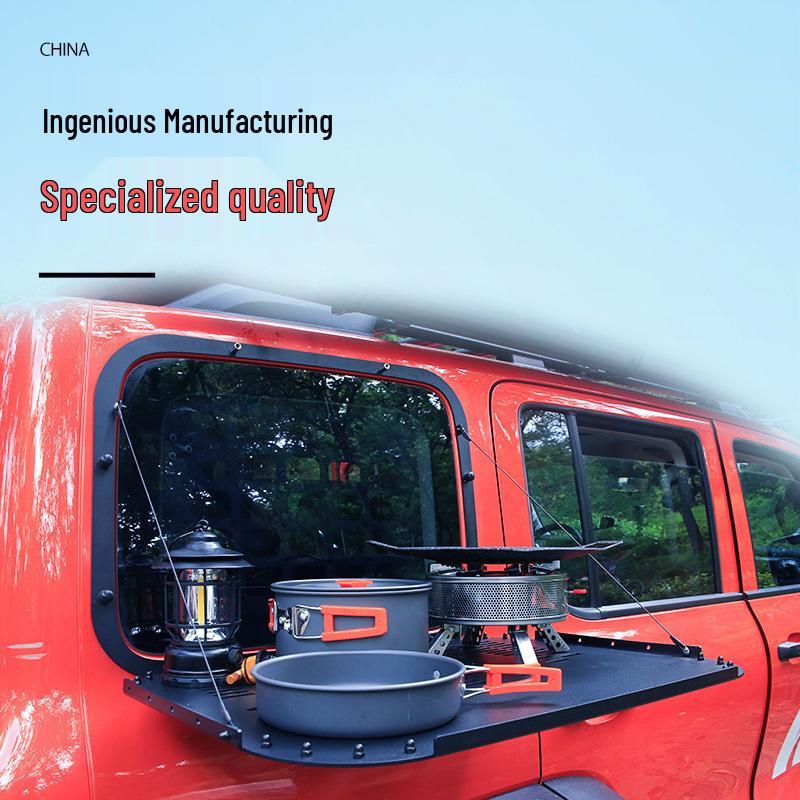 Tank 300 Side Window Armor Mesh Extension Trim, Aluminum-Magnesium Alloy