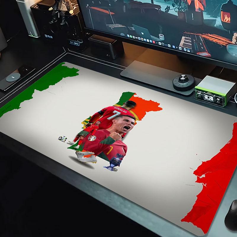 CR7 Large Size Mouse Pad Large Gaming Table Cushion Non-slip Laptop Tablet Big Mousepad XXL Mat Mini PC Playmat With Lock edge