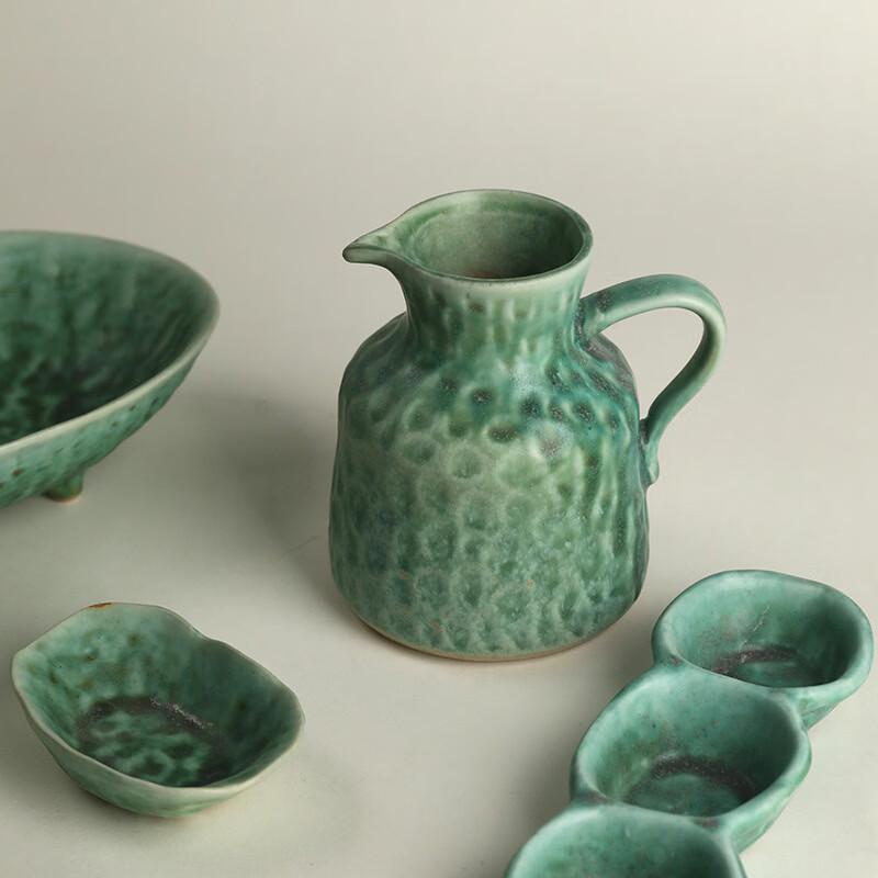 Ru Han Japanese Style Hand-Pinched Coarse Pottery Multipurpose Bowl