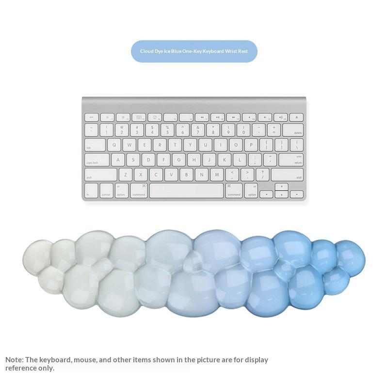 Cloud Shaped Silicone Keyboard Wrist Rest Cartoon Style Mouse Wrist Pad for Girls Teen Home Office Desk