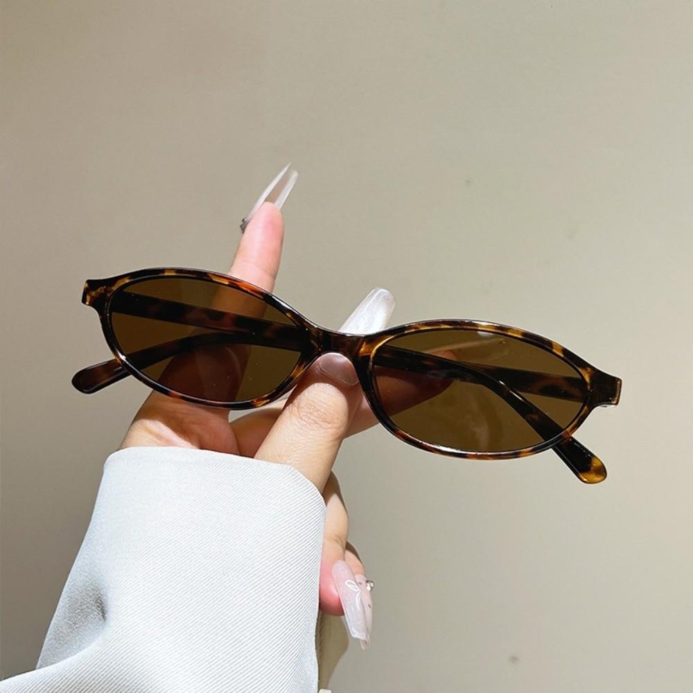 Sexy UV Protection Sun Glasses Small Frame Oval Frame Cycling Eyewear Outdoor Street Photography Women Sunglasses Women
