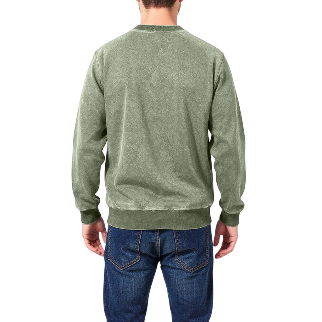 Men's  And  Women's  Trend  Loose  Retro  Wash With Water  Aging  Big News  Round Neck  Hoodie