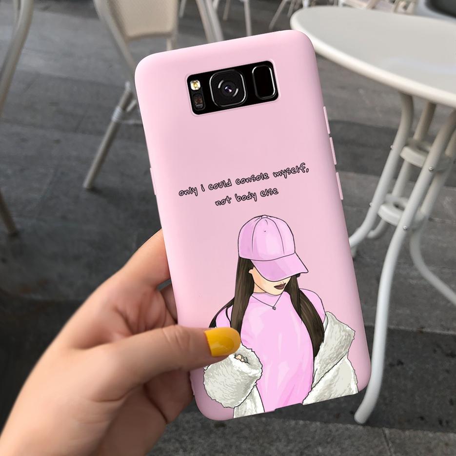 For Samsung Galaxy S8 Case Galaxy S8+ Cover Stylish Sunflower Pretty Girls Cover For Samsung S8 Plus GalaxyS8 S8+ Soft Bags Case