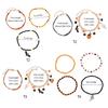 Rice Beaded Bracelet for Women Men Halloween Hip Hop Bracelets Set Jewelry Gift