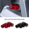 4Pcs Car Tire Valve Stem Caps for GR Sport Supra Corolla Hilux C-HR Yaris GT86 Auto Exterior Modification Accessories