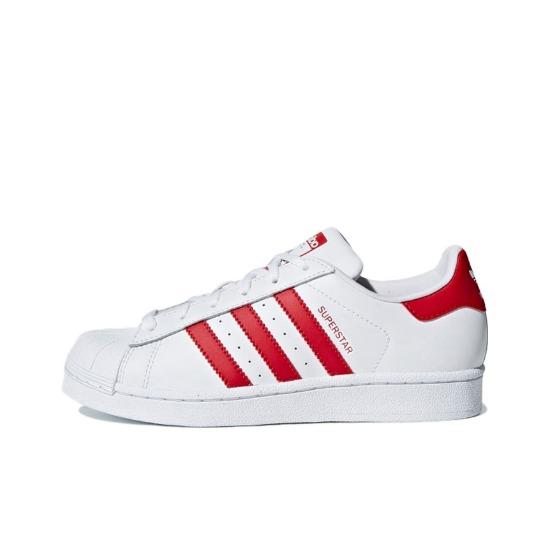 

adidas Superstar J White Scarlet GS CG6609 EU 36.5 яскраво-червоний/білий