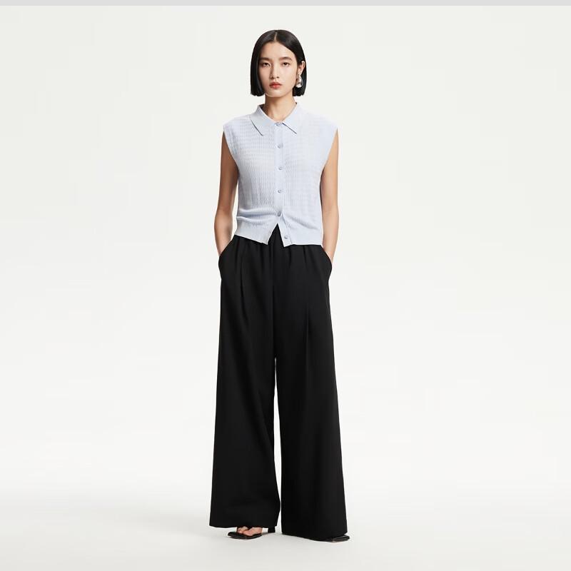 

VEROMODA Women s Elastic Waist Wide-Leg Casual Pants S