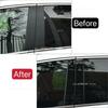 Glossy Black Car Pillar Posts Trim Cover Sticker Fit For BMW 5-Series E39 1997 1998-2003  Door Window  Auto Exterior Accessories