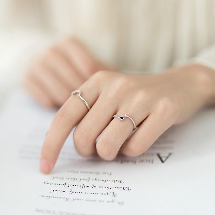 925 Sterling Silver Adjustable Star Moon Ring: Creative, Fresh, Cool Style for Women and Best Friends