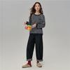 Giordano Women's Retro Striped Loose-Fit Long-Sleeve T-Shirt