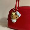 New Hello Kitty Keychain Cartoon Plush Bag Pendant Bow Soft Cute Girl Series Pendant Versatile Gift