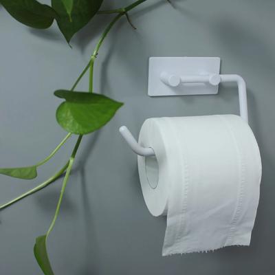 Plastikowy Uchwyt na Chusteczki Haczyk Łazienka Toaleta Bez Dziurkowania Uchwyt na Papier w Rolce Ścienny Uchwyt na Chusteczki do Toalety do Domu