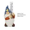 Gnome Rain Gauge Vynikající trvanlivá pryskyřice Dešti odolná vodoměrná Dekorace Gnome pro zahradu
