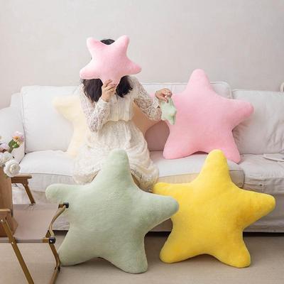 Pink Star Plush Pillow Cushion Doll