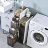 Elegant Bathroom Crevice Storage Rack: Compact Floor-Standing Cabinet