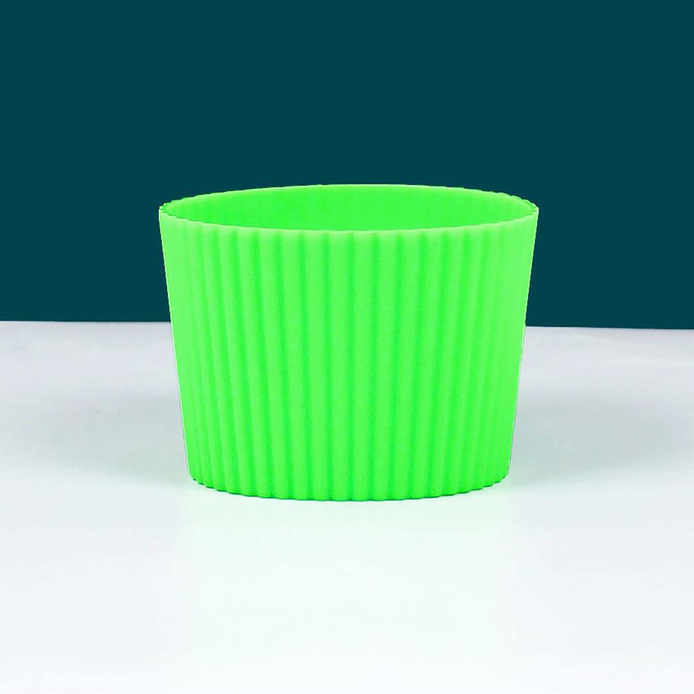 Silicone World Silicone Anti scalding Anti Slip Coffee Cup Cover Universal Tapered Thread Cup Sleeve Mug Ceramic Glass Cup Cover