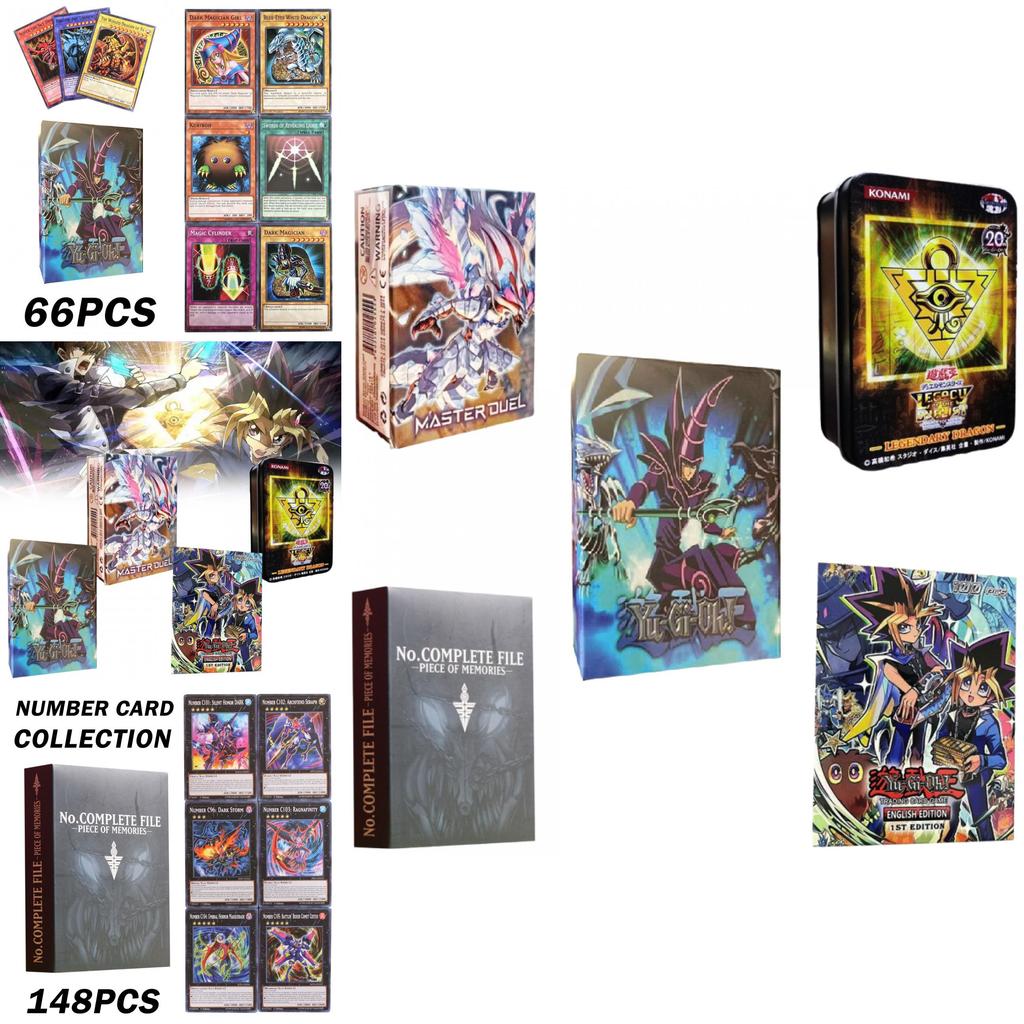 Sada karet Game Master Yugioh s klasickými a fóliovými sběratelskými kartami pro sběratele karet