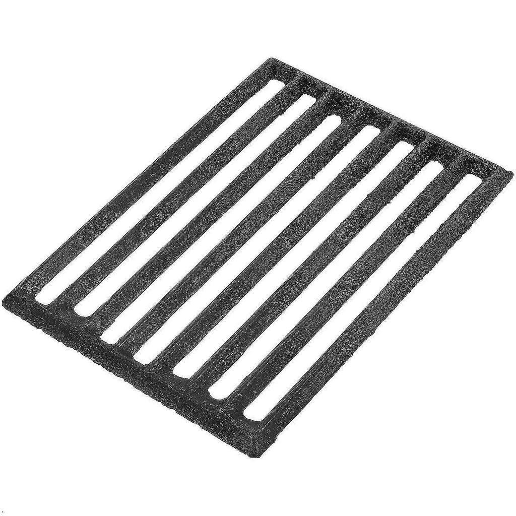 Fire Grate Metal Firewood Stove Channel Grate Thickened Fireplace Grate for Wood Burning Stove Insert