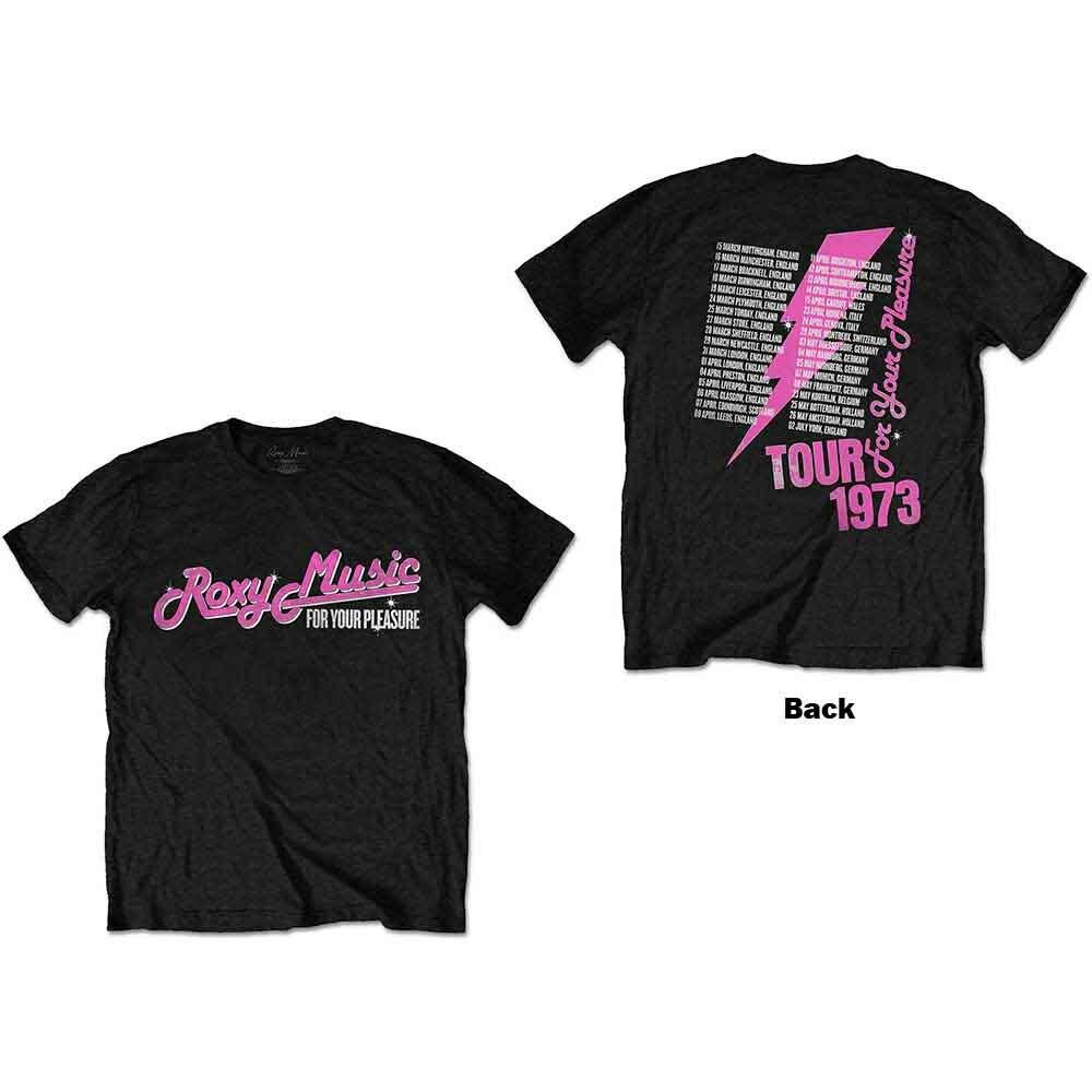 Roxy Music For Your Pleasure Tour T-Shirt Black New Unisex T-Shirt XXL
