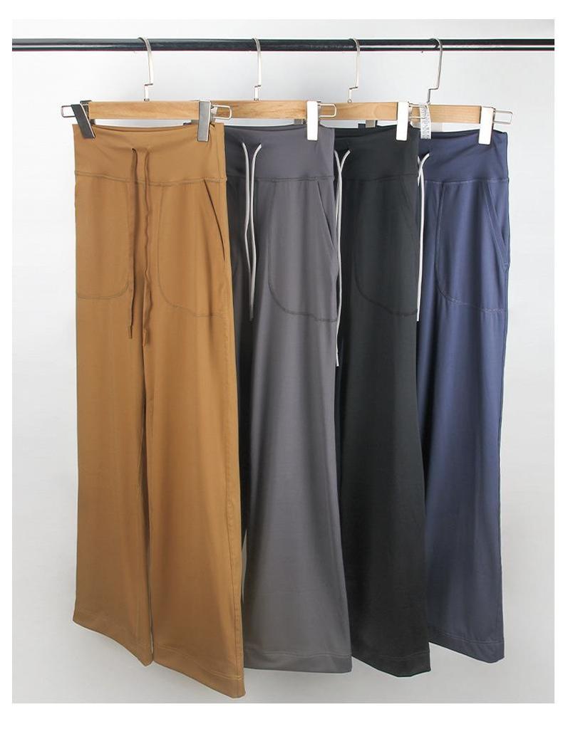 Throwback Yoga Casual Loose Fit Quick-Dry Elastic Drawstring Wide Leg Pants