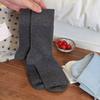 Boneless Anti-pilling Autumn and Winter Socks Solid Color Mid-calf Socks Versatile Socks for Women